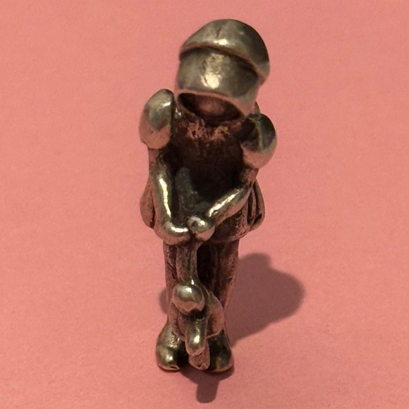 James Avery retired girl w/ doll charm - Picture 3 of 6